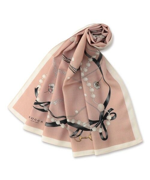 TOCCA / トッカ マフラー・ショール・スヌード・ストール | PEARL WITH RIBBON WOOL SILK SQUARE STOLE ストール | 詳細6