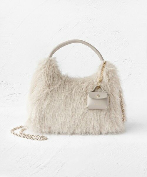 TOCCA / トッカ ショルダーバッグ | WAFFLE FUR BAG 2WAYファーバッグ（ベージュ系1）
