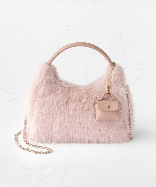 TOCCA / トッカ ショルダーバッグ | WAFFLE FUR BAG 2WAYファーバッグ（ピンク系）