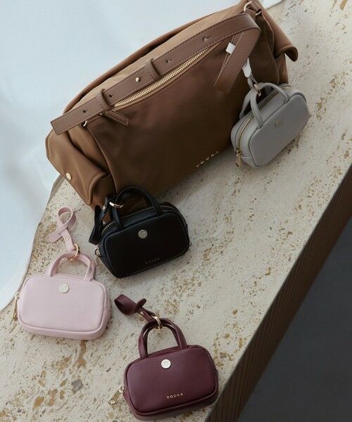 TOCCA / トッカ ポーチ | TOCCA BOSTON CHARM POUCH レザーチャーム（ブラック系）