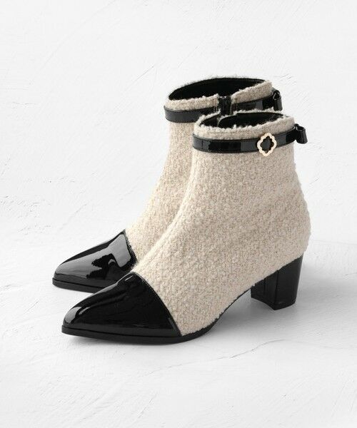TOCCA / トッカ ブーツ（ロング丈） | TOCCA CLOVER BELTED BOOTS ブーツ（アイボリー系）