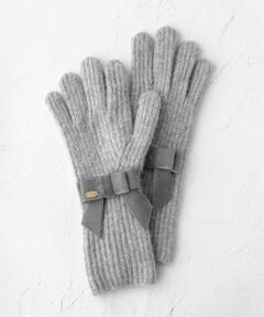 TOCCA / トッカ 手袋 | VELVET RIBBON KNIT GLOVE ニットグローブ