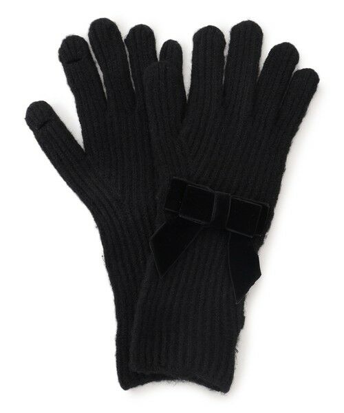 TOCCA / トッカ 手袋 | VELVET RIBBON KNIT GLOVE ニットグローブ | 詳細1