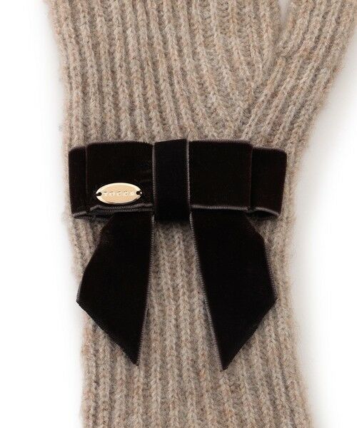 TOCCA / トッカ 手袋 | VELVET RIBBON KNIT GLOVE ニットグローブ | 詳細7