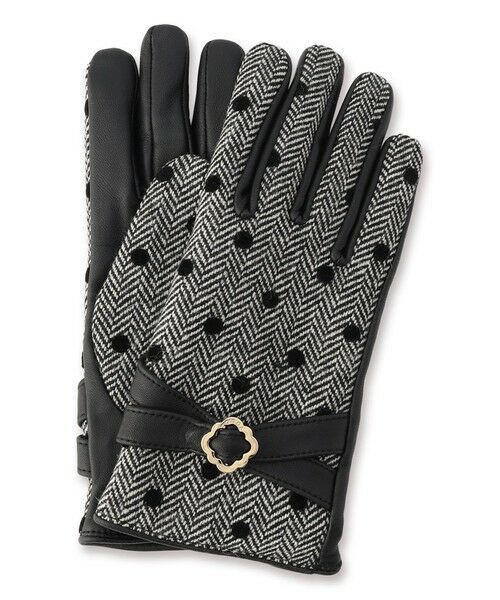 TOCCA / トッカ 手袋 | TWEED＆DOT GLOVE 手袋（ブラック系）