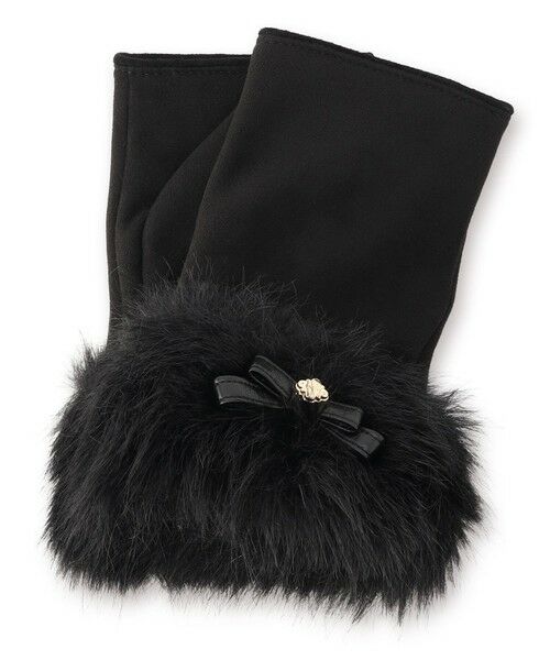 TOCCA / トッカ 手袋 | TRIM FUR SUEDY GLOVE 手袋（ブラック系）