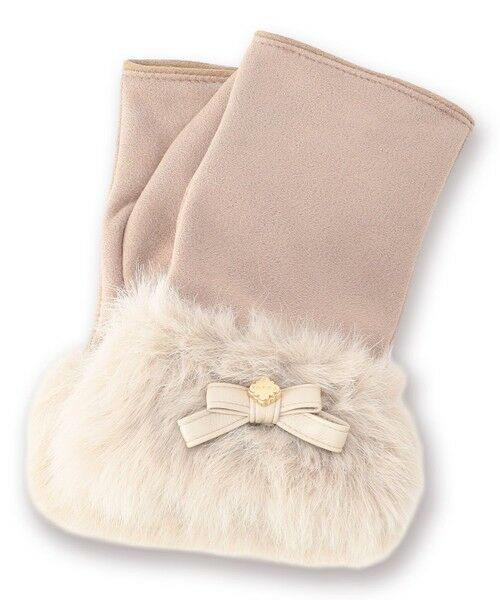 TOCCA / トッカ 手袋 | TRIM FUR SUEDY GLOVE 手袋（ベージュ系）