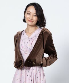 TOCCA / トッカ パーカー | 【WEB限定カラーあり】VELVET LATTE ベロアフーディー