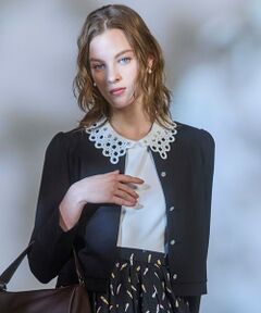 TOCCA / トッカ カットソー | DOT COLLAR TOPS カットソー