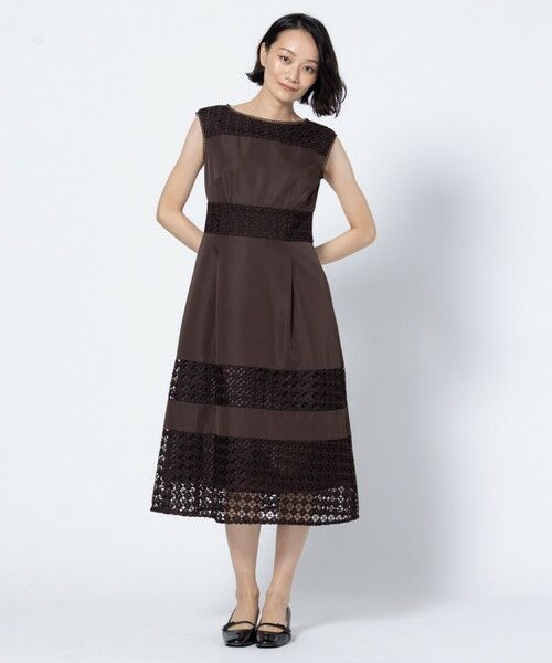 TOCCA / トッカ ロング・マキシ丈ワンピース | SQUARE FLOWER LACE ドレス | 詳細5