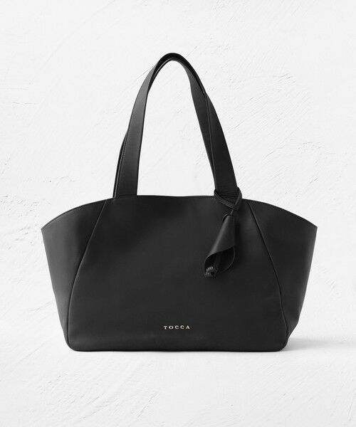TOCCA / トッカ トートバッグ | BUD OF LILY LARGE TOTE BAG レザートートバッグ（ブラック系）