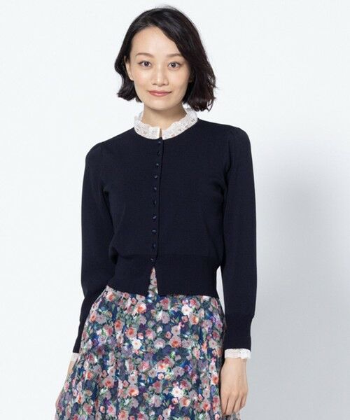 TOCCA / トッカ カーディガン・ボレロ | LACE BRIDGE カーディガン（ネイビー系）