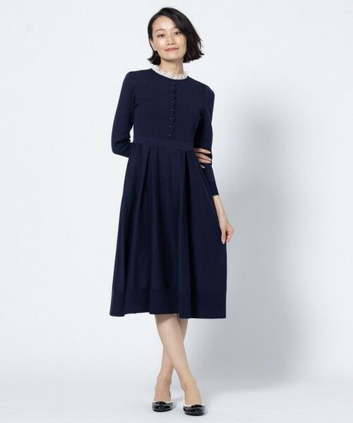 TOCCA / トッカ ミニ丈・ひざ丈ワンピース | NOBLE LACE KNIT DRESS ニットドレス | 詳細4