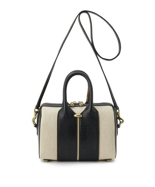 TOFF&LOADSTONE / トフ アンド ロードストーン ハンドバッグ | ハイエンドキャンバスボストン（ブラック(019)）