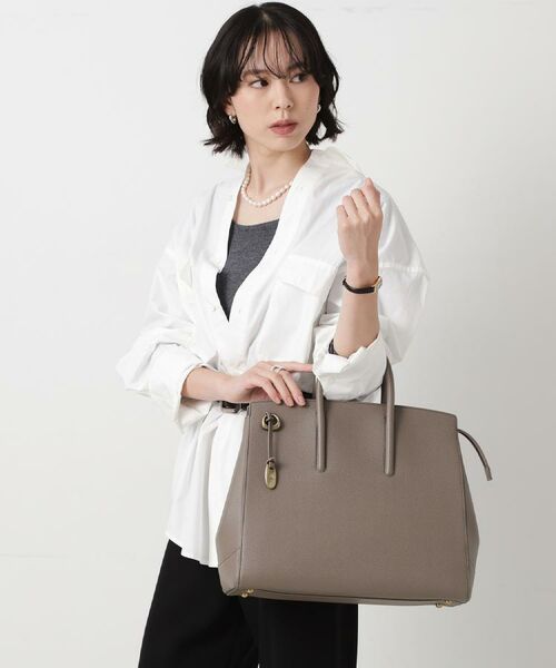 TOFF&LOADSTONE / トフ アンド ロードストーン トートバッグ | ジョリー ライトシュリンク （L） | 詳細1