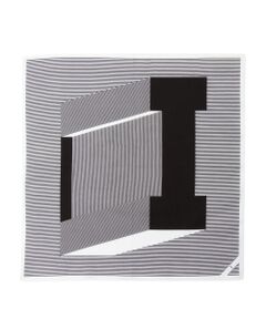 TOMORROWLAND / トゥモローランド ハンカチ | BLUE WORK イニシャル入りコットンハンカチ