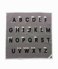 TOMORROWLAND / トゥモローランド ハンカチ | BLUE WORK イニシャル入りコットンハンカチ