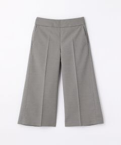 ICBアイシービークロップドフレアパンツキュロットコットンストレッチベージュ ICBアイシービークロップドフレアパンツキュロットコットン