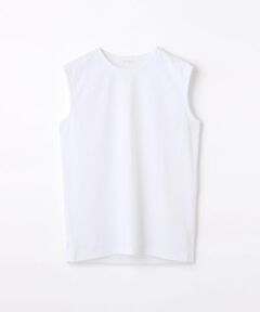 TOMORROWLAND / トゥモローランド カットソー | ファインコットン ノースリーブプルオーバー