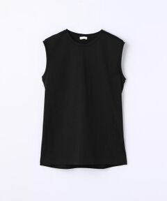 TOMORROWLAND / トゥモローランド カットソー | ファインコットン ノースリーブプルオーバー