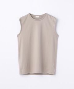 TOMORROWLAND / トゥモローランド カットソー | ファインコットン ノースリーブプルオーバー