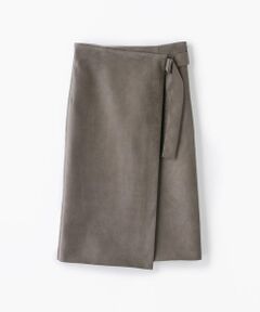 TOMORROWLAND / トゥモローランド ミニ・ひざ丈スカート | フェイクスエード ラップスカート