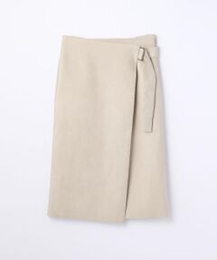 TOMORROWLAND / トゥモローランド ミニ・ひざ丈スカート | フェイクスエード ラップスカート