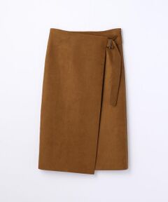 TOMORROWLAND / トゥモローランド ミニ・ひざ丈スカート | フェイクスエード ラップスカート