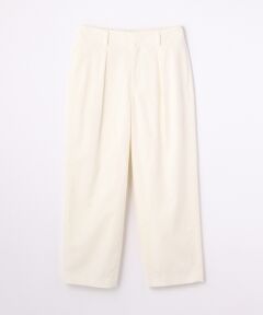 TOMORROWLAND / トゥモローランド ショート・ハーフ・半端丈パンツ | コットンキュプラツイル タックテーパードパンツ