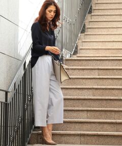 TOMORROWLAND / トゥモローランド ショート・ハーフ・半端丈パンツ | コットンキュプラツイル タックテーパードパンツ