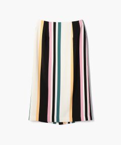 TOMORROWLAND / トゥモローランド ミニ・ひざ丈スカート | マルチストライプ ロングタイトスカート