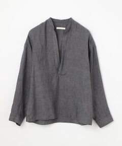 TOMORROWLAND / トゥモローランド シャツ・ブラウス | リネン スタンドカラースキッパーシャツ