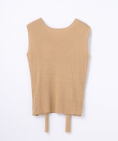 TOMORROWLAND / トゥモローランド ニット・セーター | コットンレーヨン バックリボンプルオーバー