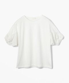 TOMORROWLAND / トゥモローランド カットソー | コットンシルクコンビ ボリュームスリーブプルオーバー