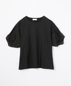 TOMORROWLAND / トゥモローランド カットソー | コットンシルクコンビ ボリュームスリーブプルオーバー