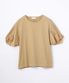 TOMORROWLAND / トゥモローランド カットソー | コットンシルクコンビ ボリュームスリーブプルオーバー