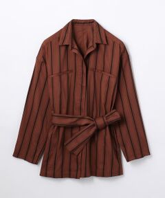 TOMORROWLAND / トゥモローランド カットソー | コットンコードクロス ベルテッドシャツ