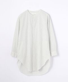 TOMORROWLAND / トゥモローランド シャツ・ブラウス | コットン ノーカラーロングシャツ