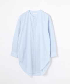 TOMORROWLAND / トゥモローランド シャツ・ブラウス | コットン ノーカラーロングシャツ