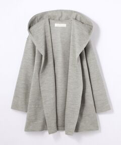 TOMORROWLAND / トゥモローランド カーディガン・ボレロ | ウールナイロンジャージー フーデッドカーディガン