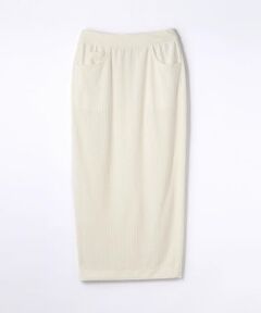 TOMORROWLAND / トゥモローランド ミニ・ひざ丈スカート | リブコールジャージー タイトスカート