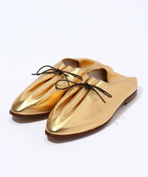 セール Soloviere メタリックポインテッドレースアップシューズ フラットシューズ Tomorrowland トゥモローランド ファッション通販 タカシマヤファッションスクエア