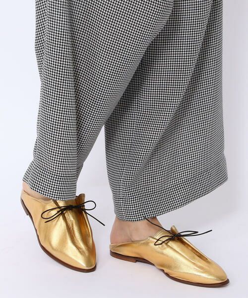 セール Soloviere メタリックポインテッドレースアップシューズ フラットシューズ Tomorrowland トゥモローランド ファッション通販 タカシマヤファッションスクエア