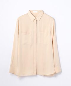 TOMORROWLAND / トゥモローランド シャツ・ブラウス | シルクシアーサテン バックタックシャツ