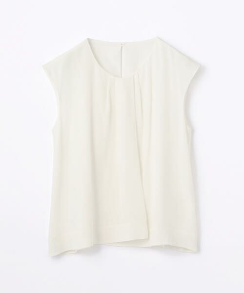 TOMORROWLAND / トゥモローランド シャツ・ブラウス | シルクデシン フレンチスリーブブラウス(11 ホワイト)