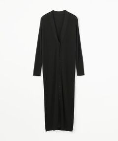 TOMORROWLAND / トゥモローランド カーディガン・ボレロ | ギザコットンリブ Vネックロングカーディガン