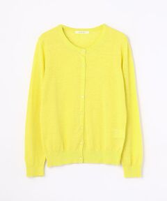 TOMORROWLAND / トゥモローランド カーディガン・ボレロ | リネン クルーネックカーディガン