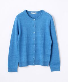 TOMORROWLAND / トゥモローランド カーディガン・ボレロ | リネン クルーネックカーディガン