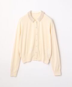 TOMORROWLAND / トゥモローランド カーディガン・ボレロ | コットンシルク パールカラーカーディガン
