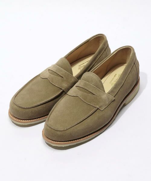 セール】 SANDERS スエード ローファー SADDLE LOAFER （フラット